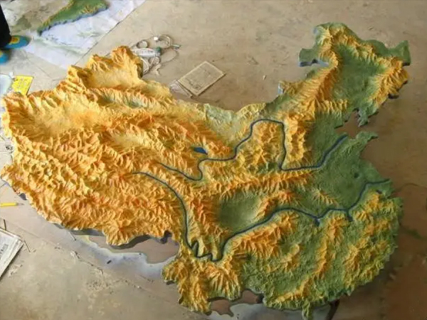 中国地图沙盘制作